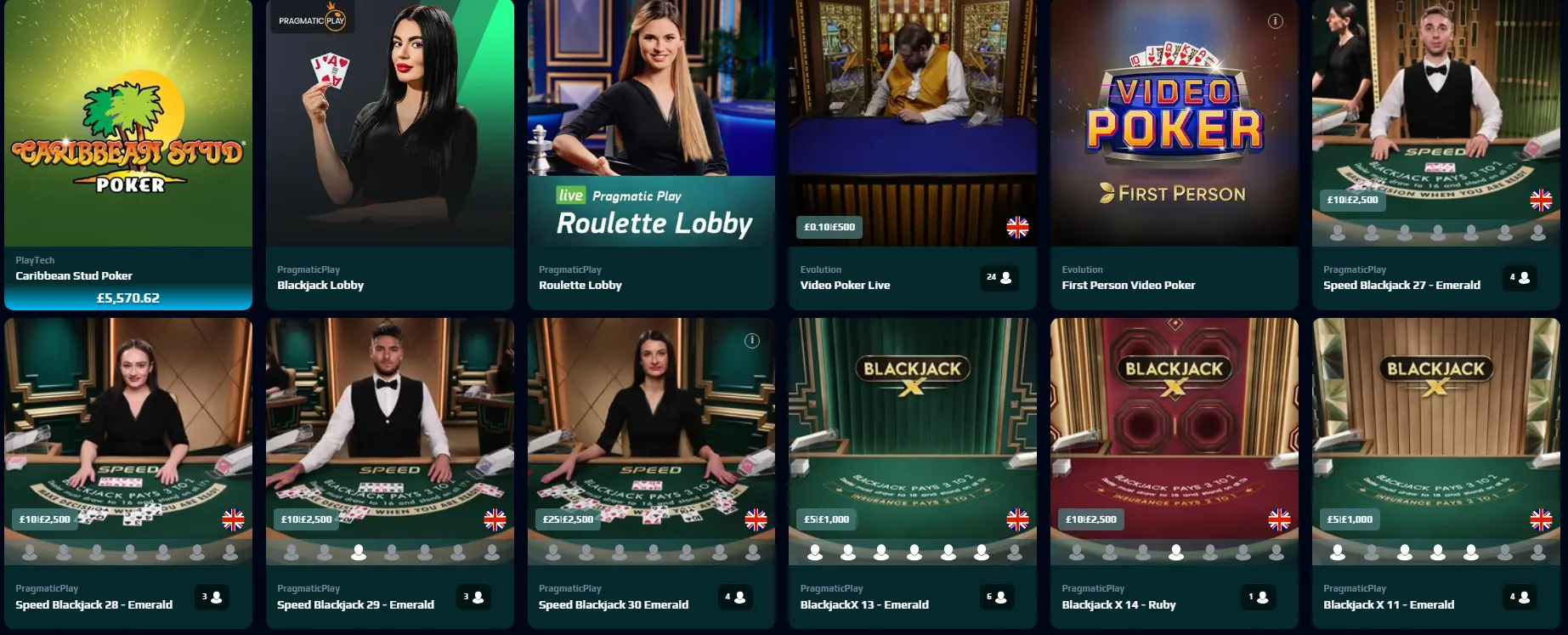 Les Jeux Disponibles en Mode Live de NetBet